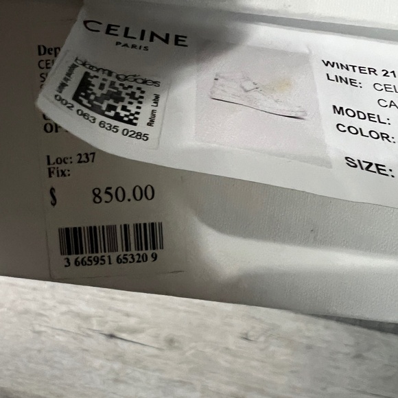Celine white high top sneakers - Picture 13 of 15